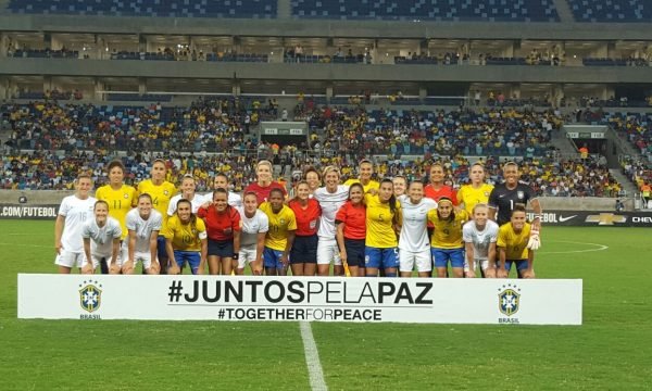 Único jogo da Seleção Feminina em Cuiabá teve golaços de Formiga e Marta e goleada por 5 a 1; garanta ingresso para o FIFA Series