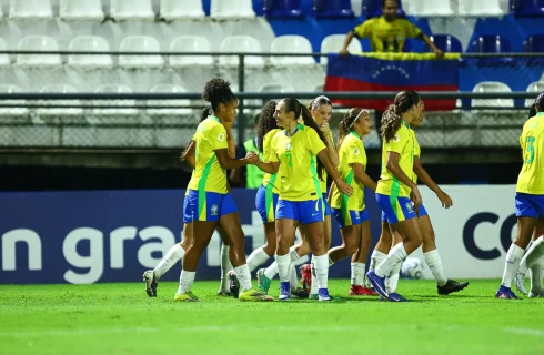 Seleção Feminina Sub-17 vence Venezuela em sua estreia no Sul-Americano