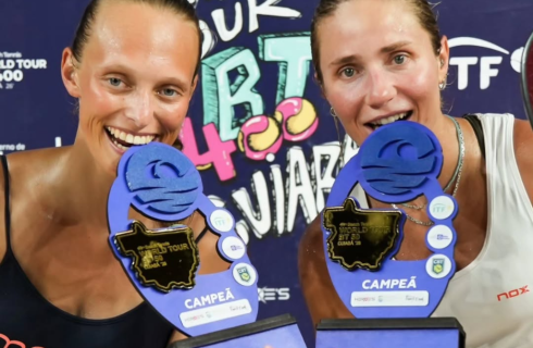 Débora Madile e Yasmine Aires vencem World Tour BT 50 de beach tênis; qualificatórias do BT 400 iniciam nesta terça-feira (17)