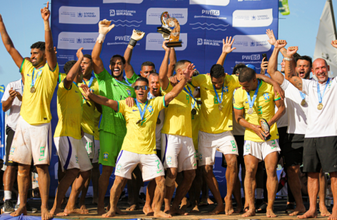 Paraíba World Beach Games: Brasil conquista título da Copa das Nações de Beach Soccer