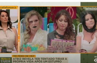 Catia Fonseca se emociona ao vivo ao repercutir relato impactante de Gisele Itié sobre estupro