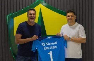 Dourado recebe a visita do ex-goleiro da Seleção Brasileira Júlio César