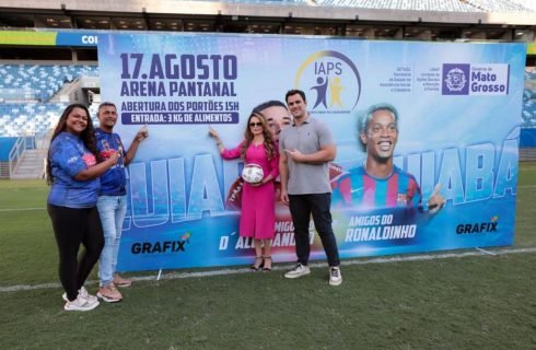 Madrinha do projeto Amigos da Solidariedade, primeira-dama de MT convida população para o maior jogo beneficente do ano na Arena Pantanal