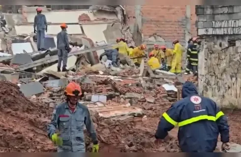 Prédio desaba em São Bernardo do Campo e deixa cinco feridos