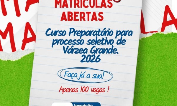 Câmara Municipal de Várzea Grande oferece curso preparatório para processo seletivo