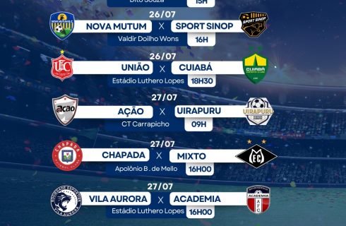 Fim de semana movimentado marca a terceira rodada do Mato-grossense Sub-20